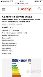 Cantinetta vini 8 bottiglie