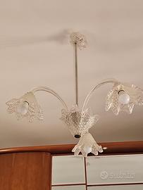 lampadario in vetro di murano