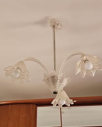 lampadario in vetro di murano