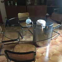 TAVOLO PRANZO LUNARIO  PIU' 4 SEDIE CESCA