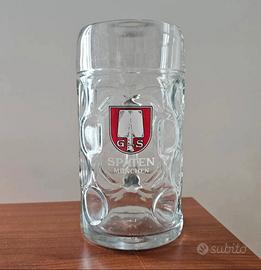 Boccale da birra originale Spaten München in vetro