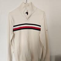 Tommy Hilfiger Maglione Zip Collo Alto TH Flex- XS
