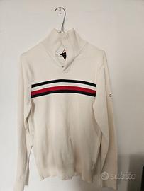 Tommy Hilfiger Maglione Zip Collo Alto TH Flex- XS
