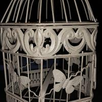 Gabbietta soprammobile shabby chic