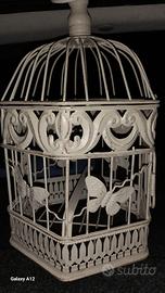 Gabbietta soprammobile shabby chic