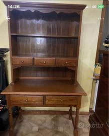 Scrivania scrittoio in legno vintage