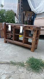 banco falegname morsa legno 