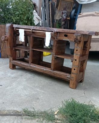 banco falegname morsa legno 