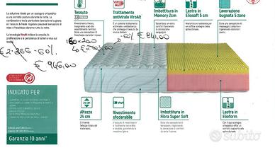 Materasso ViroAlt Comfort Massage X-Fresh M&M EU