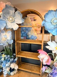 Libreria in rattan/midollino