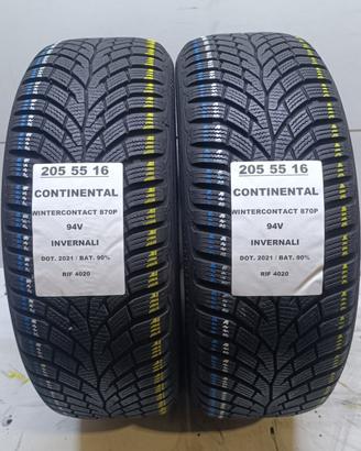 2 GOMME 205 55 16 CONTINENTAL INV RIF4020