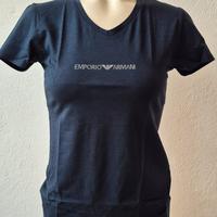 tshirt in cotone elasticizzato blu