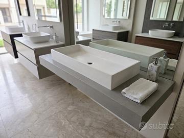 Mobile bagno con lavabo integrato in corian NUOVO