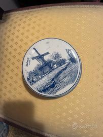 Portagioie Ceramica Delft Olandese dipinto a mano