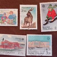 Lotto 5 francobolli Finlandia (serie varie)