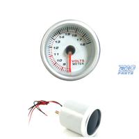 OROLOGIO VOLTMETRO SFONDO BIANCO ILLUMINATO
