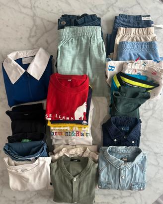 Maxi lotto bambino 6-8 anni vestiti e scarpe