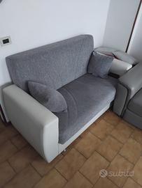 Divano letto 1 piazza grigio