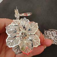 ferma tovaglioli Natalizi in silver 