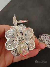 ferma tovaglioli Natalizi in silver 