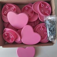 Lotto di N.14 maniglie a forma di cuore