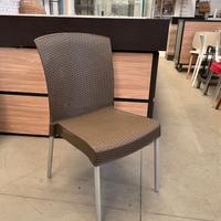 Sedia da Esterno con Finitura Rattan