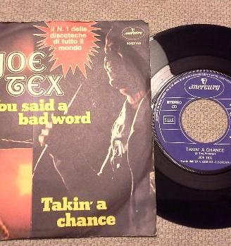 Disco 45 gIri Joe Tex You said a bad word