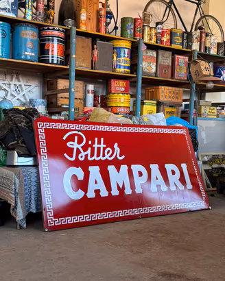 Insegna smaltata campari