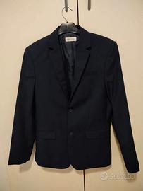 giacca elegante ragazzo blu scuro taglia 170