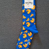 Calze Happy Socks blu con motivo pizza, 41-46