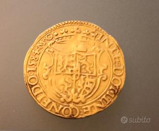 moneta d'oro Carlo Emanuele 1 