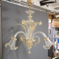 lampadario in vetro di murano 