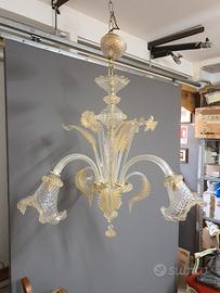 lampadario in vetro di murano 