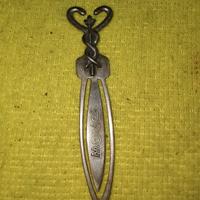 segnapagina in argento antico vintage anni 40,50