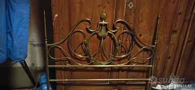 spalliera letto singolo in ottone perfetta con ric