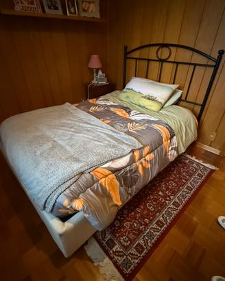 Letto contenitore + materasso - una piazza e mezzo