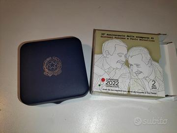 moneta 2 euro falcone borsellino