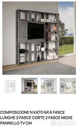 Libreria porta TV integrato