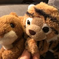 Tigre e scoiattolo peluche