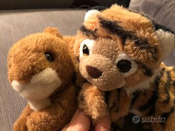 Tigre e scoiattolo peluche