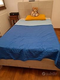 Letto contenitore una piaza mezza (letto francese)