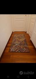 Tappeto etnico, arazzo patchwork ricamato a mano