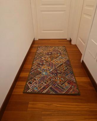 Tappeto etnico, arazzo patchwork ricamato a mano
