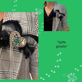 Spilla gioiello con rana