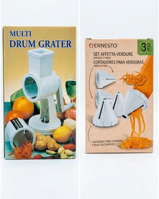 Grattugia a tamburo e set affetta verdure Ernesto