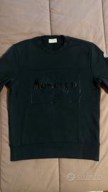 Felpa Moncler con ricamo Nera taglia S