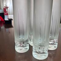 5 Vicchieri vintage satinato