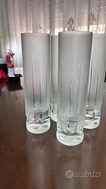 5 Vicchieri vintage satinato