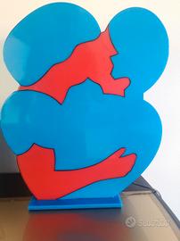 lampada abbraccio artista Marco lodola 