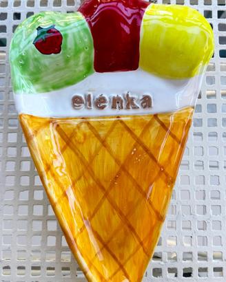 Svuotatasche Ceramica Vintage Elenka Nino Parrucca